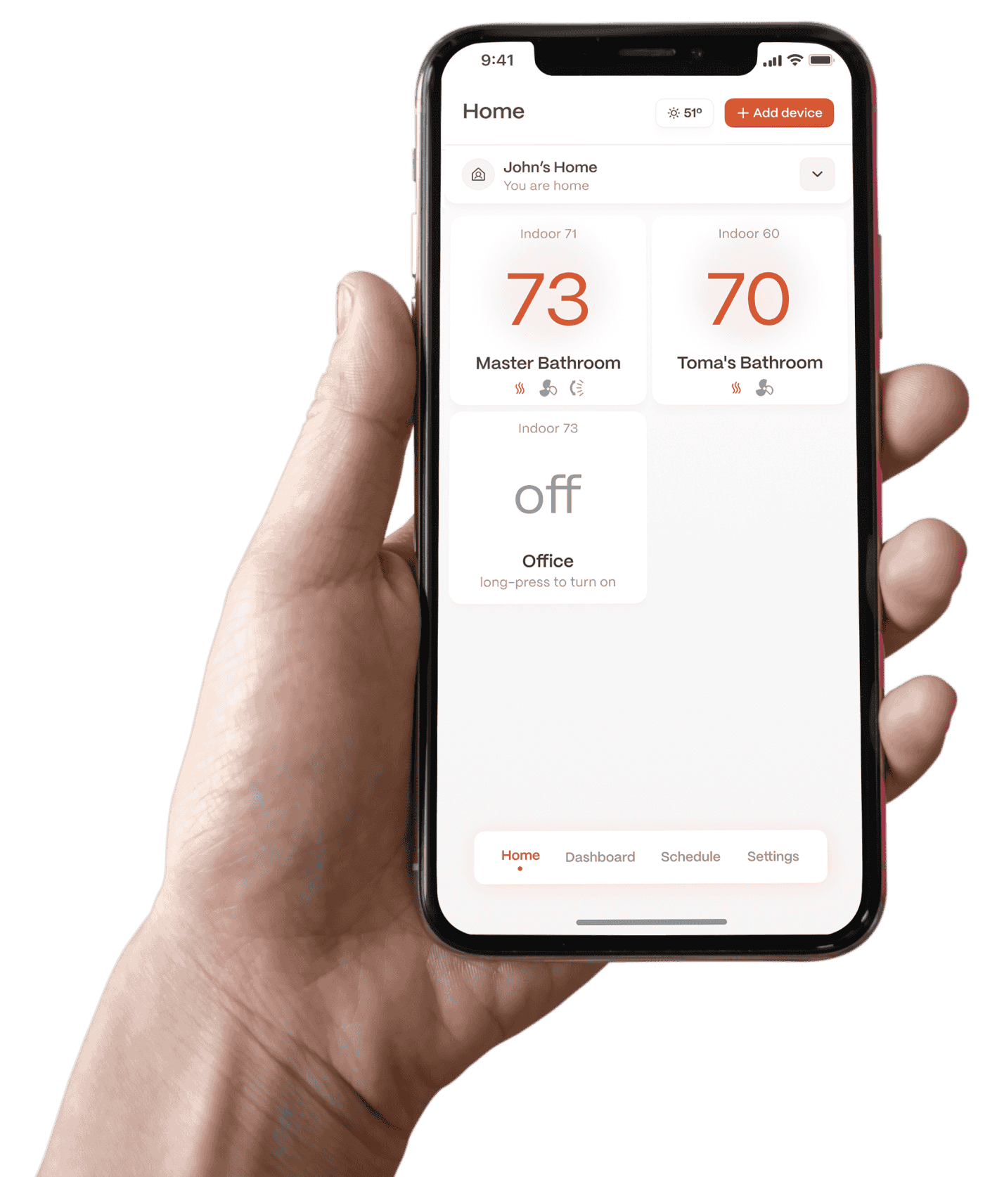 Hero image of the boldr energy app
